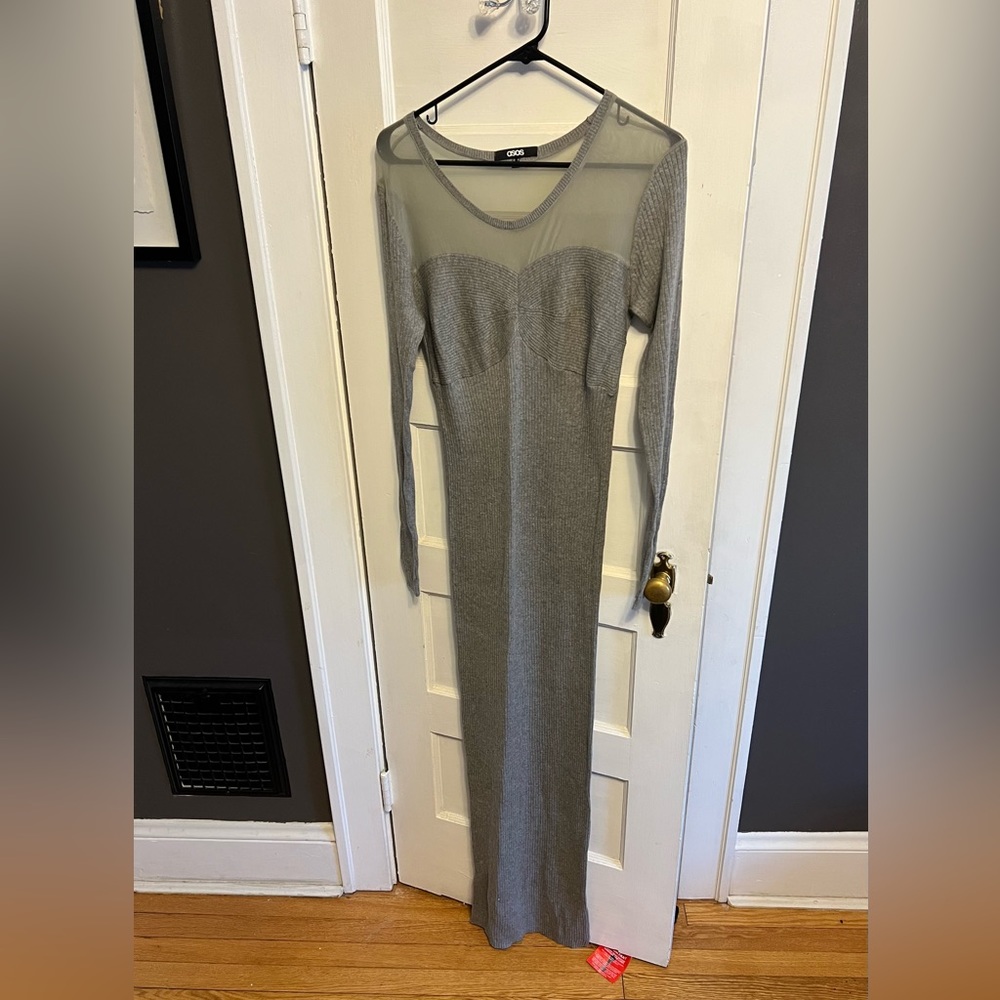 ASOS ribbed maxi dress